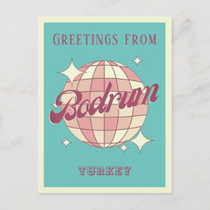 Bodrum Turkey Retro Vintage Postcard