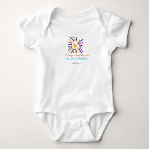 Body 1er Anniversaire soleil voyage ajouter nom soleil