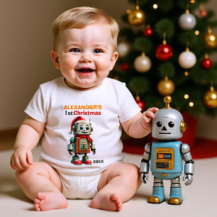 Body 1er Noël, texte personnalisé, Début de Santa-Bot