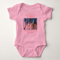 250e anniversaire USA Patriotic Pink