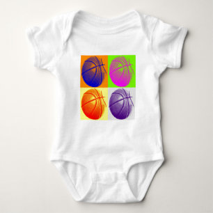 Body 4 couleurs Pop Art Basketball