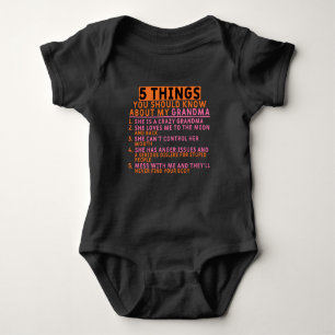 Body 5 Choses à connaître - Cadeau pour petite-fille