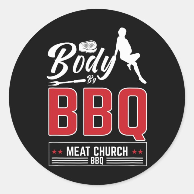 Body 5  classic round sticker (Front)