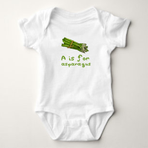 Body A est pour ASPARAGUS Green Veggie Alphabet A