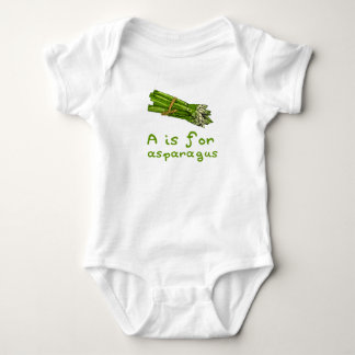 Body A est pour ASPARAGUS Green Veggie Alphabet A