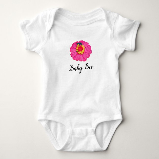 Body Abeille de bébé rose (Devant)