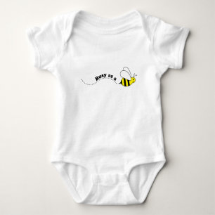 Body Abeille occupée de bande dessinée mignonne petit