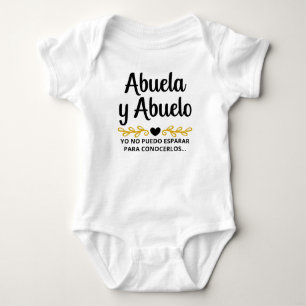 Body Abuela y Abuelo Espagnol Faire-part de grossesse