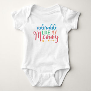 Body Adorable Comme Mon Citation Maman Nouveau Bodysuit
