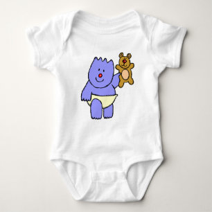 Body Adorable Ours Bleu Avec T-Shirt Bébé Jouet
