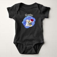 Adorable Penguin Et Snowman Avec Le Nom Baby Bodys