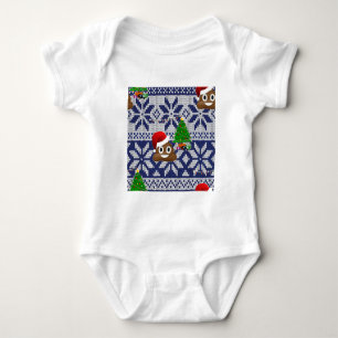 Body affreux pull-over de Noël émoji