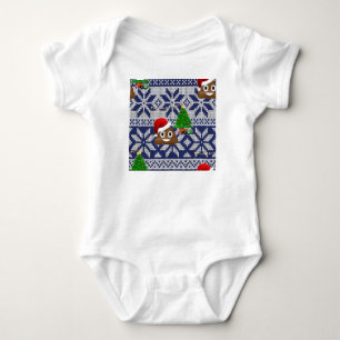 Body affreux pull-over de Noël émoji