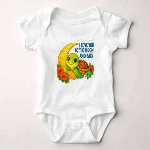 Body Aimez-vous à la lune et le dos de la tortue bébé