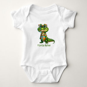 Body Alligator en chemise tropicale
