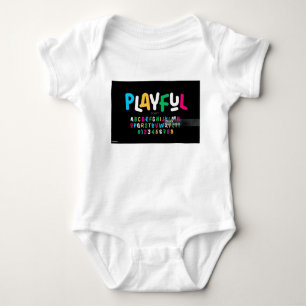 Body Alphabet design unique Baby Jersey Bodysuit