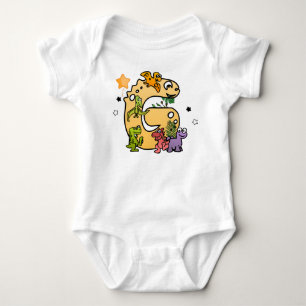 Body Alphabet Dino pour Bébés dont le Nom Commence par