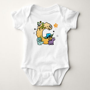 Body Alphabet Dino pour Bébés dont le Nom Commence par