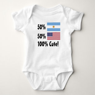 Body Américain de l'Argentin 50% de 50% 100% mignon