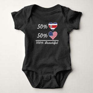 Body Américain de Rican 50% de côte de 50% 100% beau
