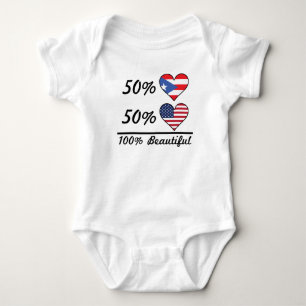 Body Américain du Portoricain 50% de 50% 100% beau