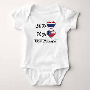 Body Américain thaïlandais de 50% 50% 100% beau