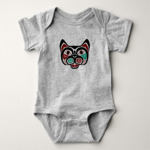 Body Amérindien Rouge Blanc Noir Haida Kitty