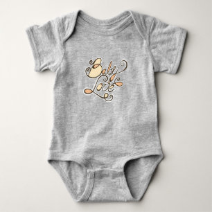 Body Amour de bébé orange pêche