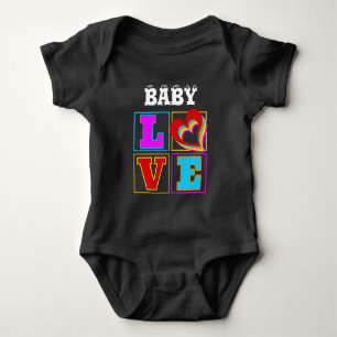 Body amour tendance coloré bébé adorable personnalisabl