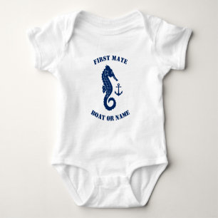 Body Ancre de mer Premier bateau ou nom Marine Blanc