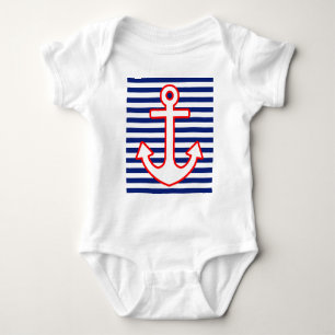 Body Ancre de style nautique sur les bandes