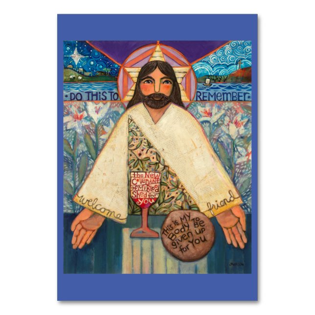 Body and Blood, Eucharist prayer card (Front)