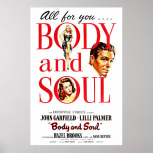 Body and Soul 1947 Movie POSTER PRINT Classic 40s