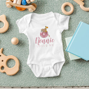 Body Animaux Mignons dans un Panier Nonnie M'aime
