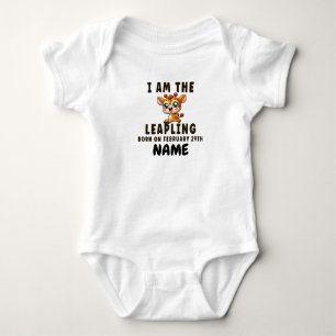 Body Année bissextile anniversaire drôle Leaping bébé G