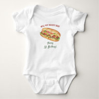 Anniversaire de enfant Hot Dog Watercolor
