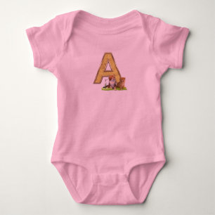 Body Anniversaire - Monogramme majuscule -lettre A