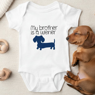 Body Annonce de bébé tenue de 'Mon frère est un wiener'