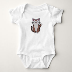 Body Aquarelle adorable Chat Baby Bodysuit - Cute & Coz