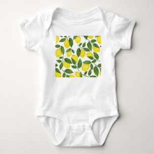 Body Aquarelle Citrons : Motif de fruits d'été
