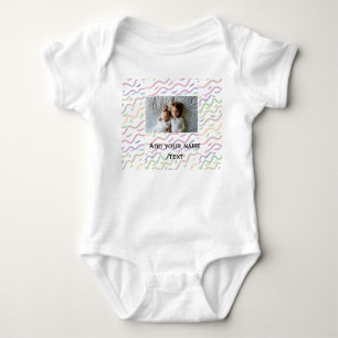 Body Aquarelle colorée spirale motif ajouter nom photo