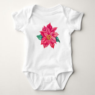 Body Aquarelle de Noël Poinsettia Flower-74545