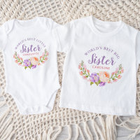Aquarelle Fleur "World's Best Little Sister"