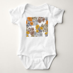 Body Aquarelle florale de pivoine Arrière - plan blanc