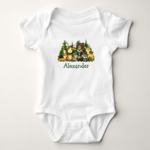 Body Aquarelle Forêt des forêts Animaux Arbres