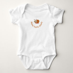 Body Aquarelle mignon bébé escargot