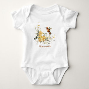 Body Aquarelle mignonne Oiseau de colibri