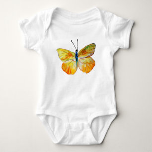 Body Aquarelle papillon jaune dessinBodysuit Jersey