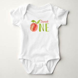 Body Aquarelle Sweet One Peach 1er Birthday Girl