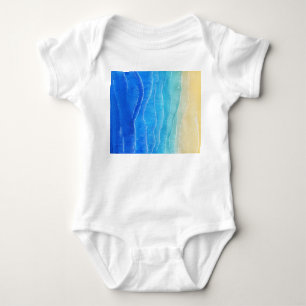Body Aquarelle vue mer et plage.